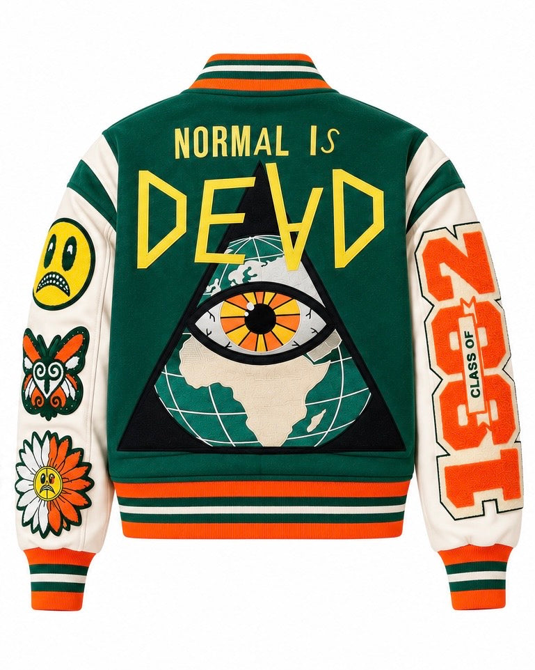 NiD University Jacket – Orange/Green (Regular) | PREORDER